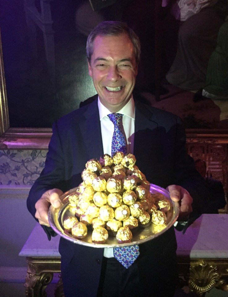  He was spotted with a tray of Ferrero Rocher after angling for the role of ambassador