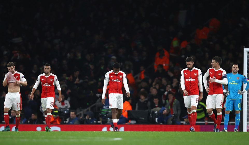 Alex Iwobi reacts in devastation after PSG's second goal