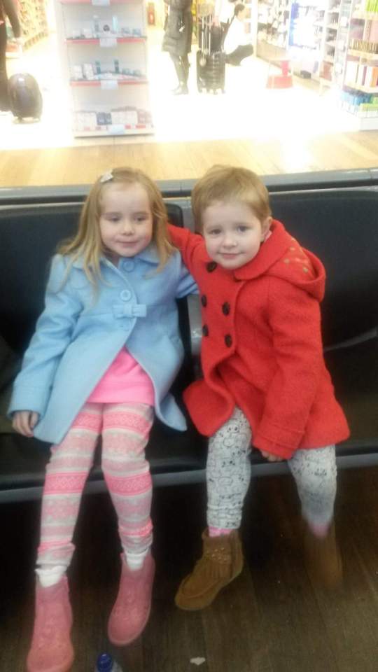 Now Lilly, pictured right with her twin Molly, is in complete remission