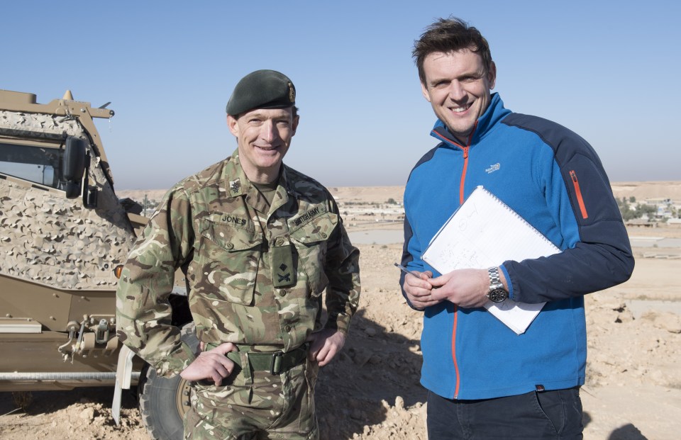  Sun man David Willetts with Major General Rupert Jones