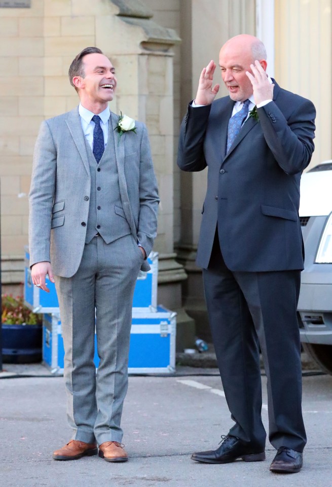  Pat and Billy outside the church