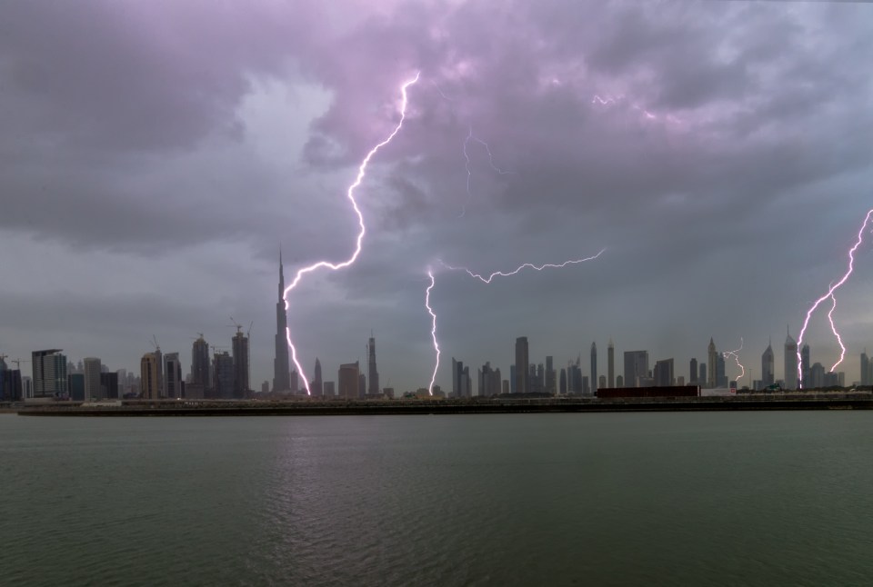 Storm... Lightning cracks the sky over the stunning skyline