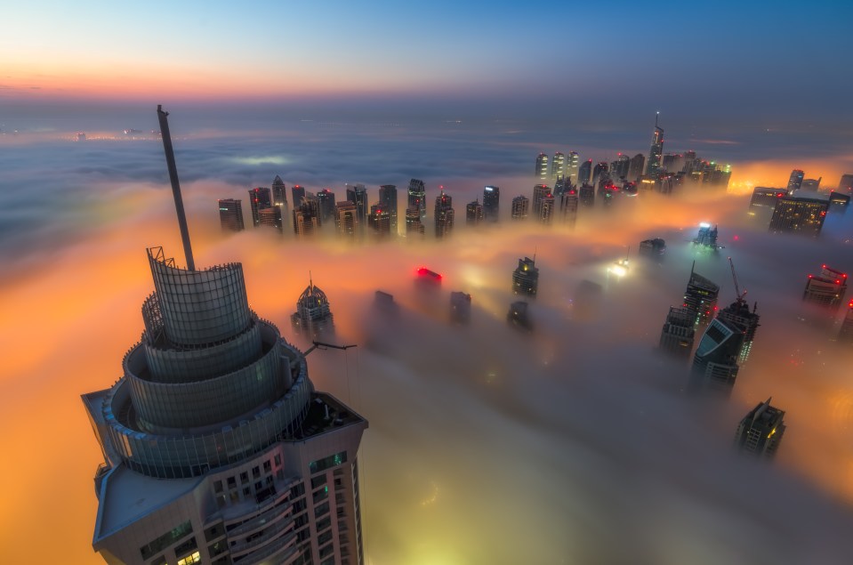 The photographer took to the heights to capture the breath-taking images