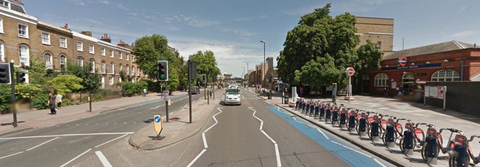  A witness said the car ploughed towards pedestrians crossing Bow Road in East London