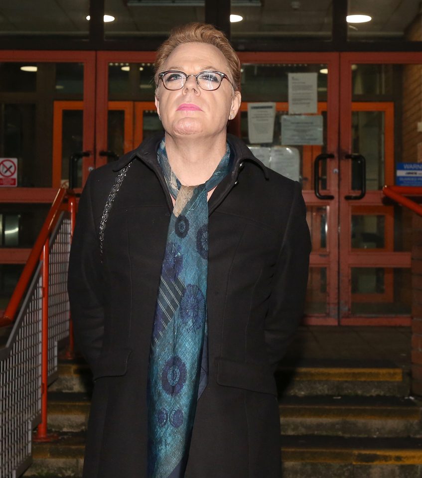  The British comedian attended court in full make-up as Penny was convicted of calling him a 'f****** poofter'