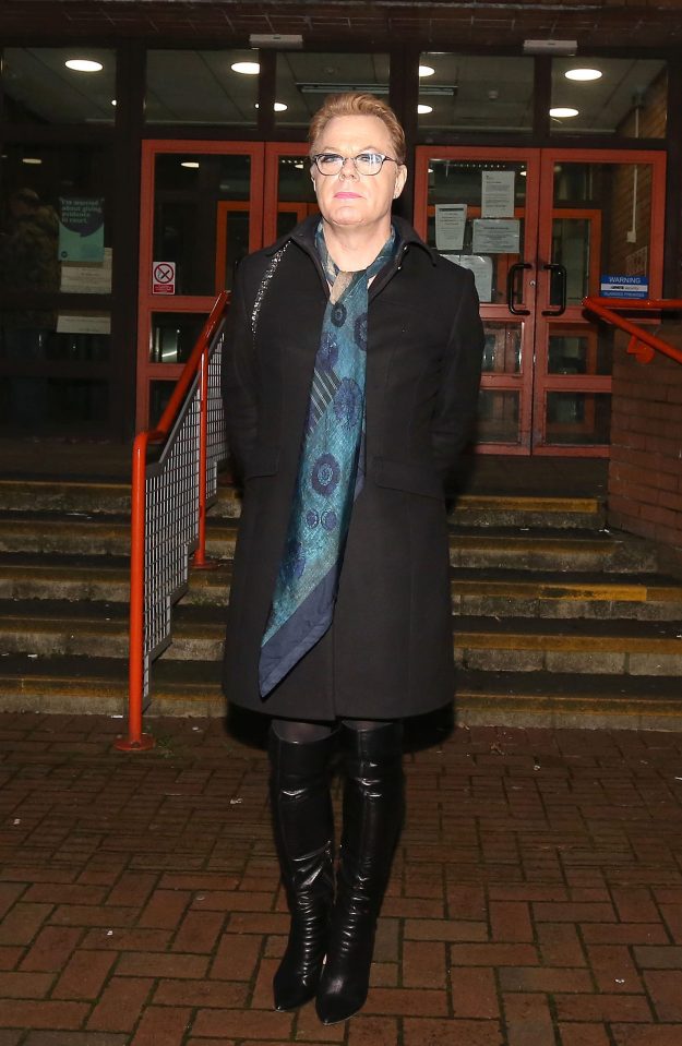  Eddie Izzard attended West London Magistrates court after reporting Jamie Penny for homophobic abuse