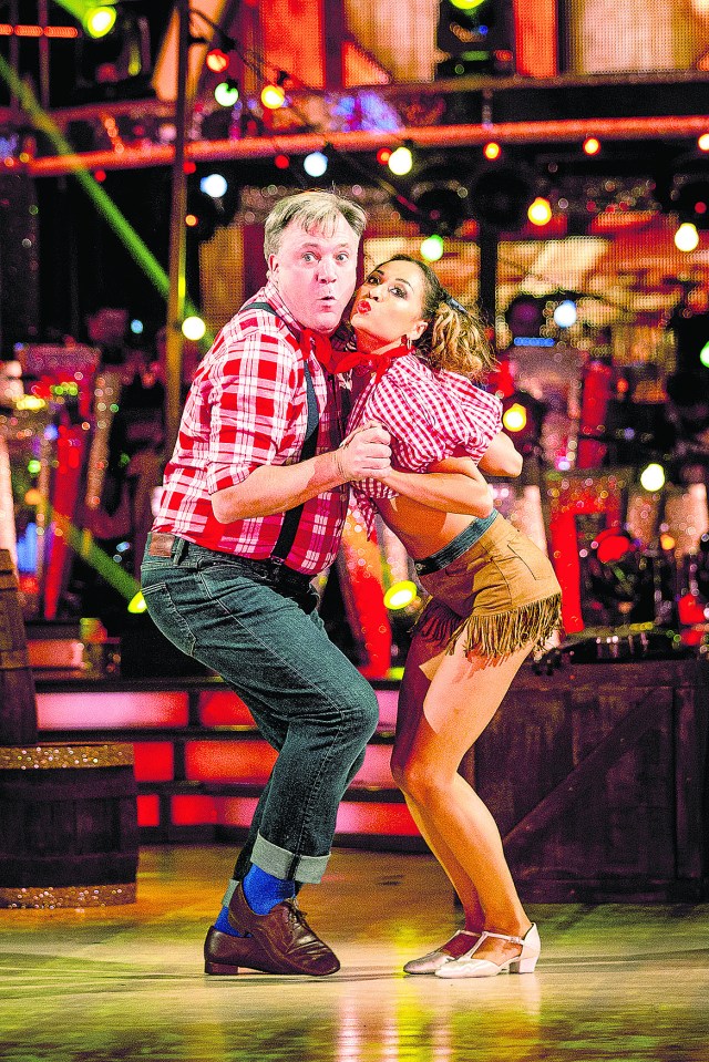  However, Ed has his problems - including nearly dropping partner Katya Jones during rehearsals