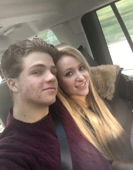 Police have informed the family of Henry, who is pictured here with his girlfriend Em Comley