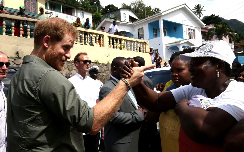  What would Meghan say? Prince Harry tells 54-year-old local Avis Collis he loves her after she confessed her feelings to him on Caribbean tour