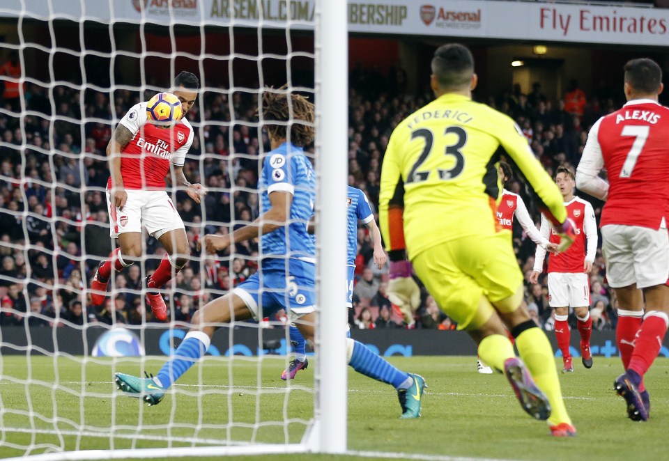  Walcott was on the score sheet against Bournemouth last Sunday