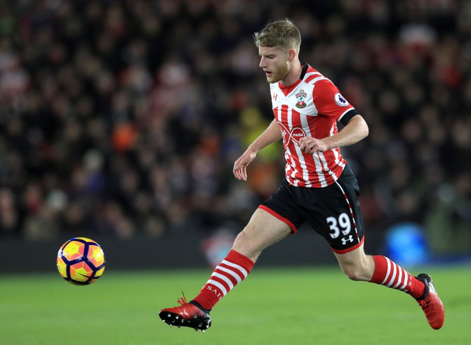  Josh Sims gave an impressive display on his Southampton debut against Everton