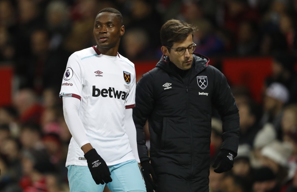  Diafra Sakho was substituted at Old Trafford and has since been ruled out until after the New Year