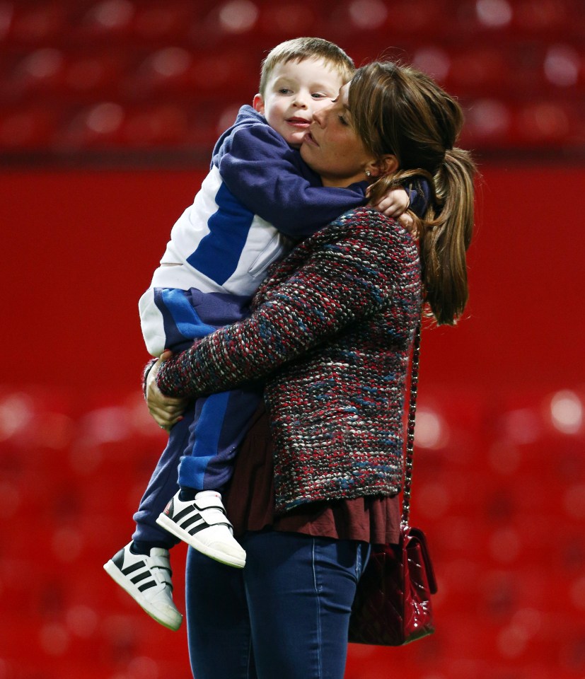  Mum's the word ... Wayne and Klay were joined by Coleen and the rest of the Rooney klan