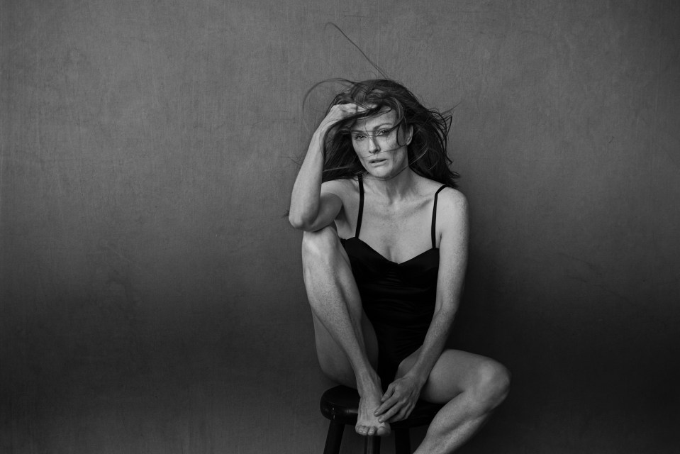  Julianne Moore strips to a skimpy dress for the Pirelli calendar