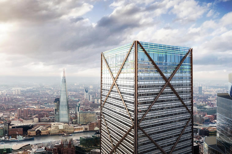 Known as 1 Undershaft and nicknamed the Trellis, it will be the second-tallest building in western Europe at more than 300 metres. Pictured: An artist's impression