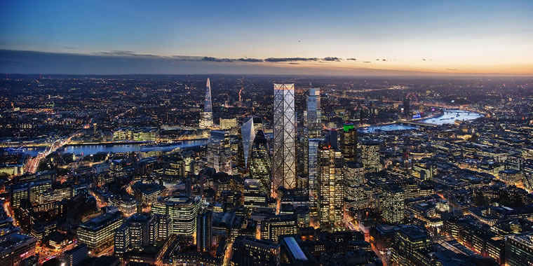 At 289.94m tall, it will rise to a height of 304 metres, crowning the new cluster of planned skyscrapers in the square mile