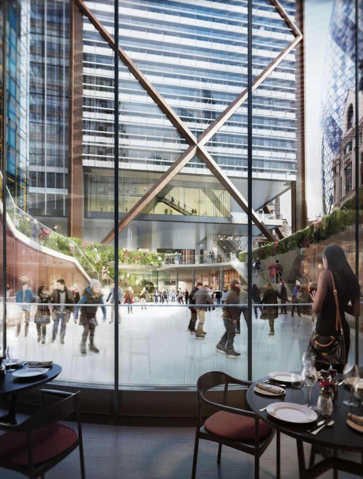 Designed by the architect Eric Parry for the Singapore-based developers, the building will have a free public viewing gallery and what is claimed to be London’s highest restaurant