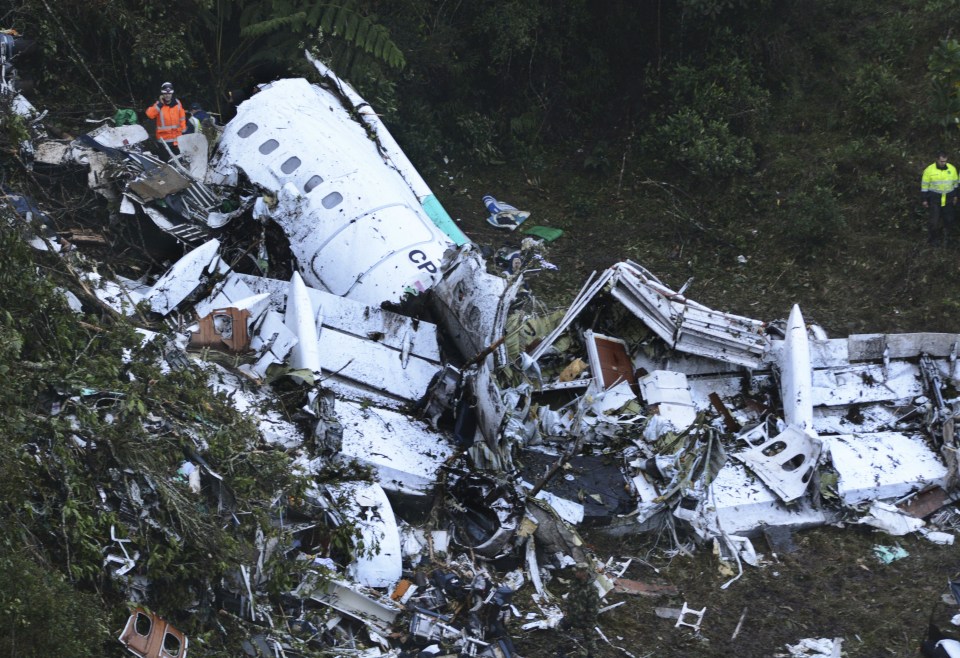 Heartwrenching images of the wreckage caused by the crash