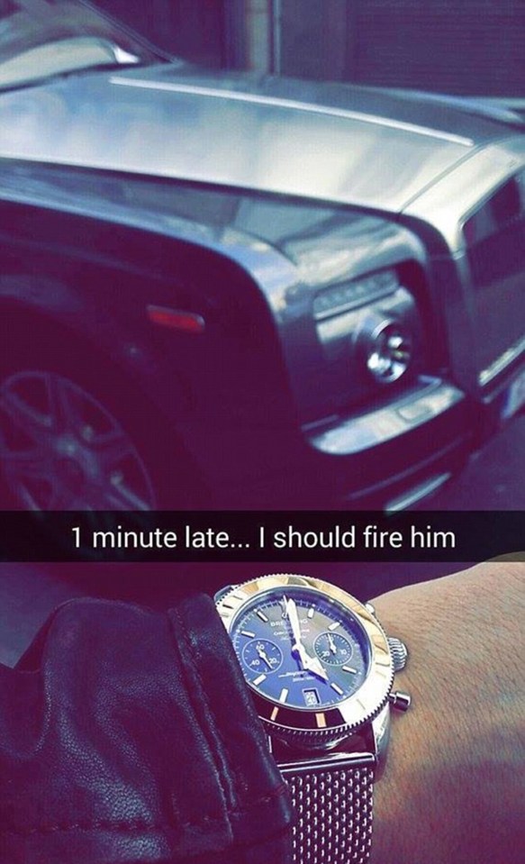  This stuck-up student considers sacking his chauffeur for being one minute late