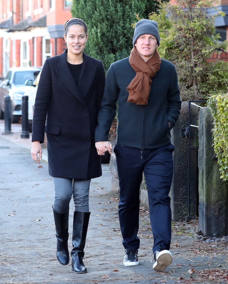  Bastian Schweinsteiger and Ana Ivanovic were spotted in Cheshire going for lunch on Tuesday