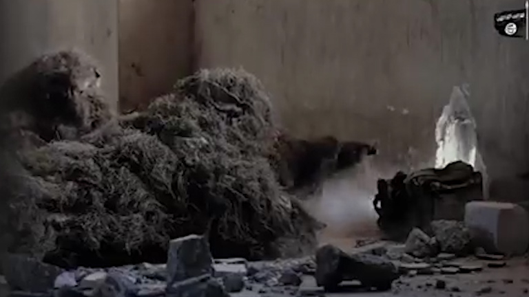  A new video claims to show ISIS fighters gunning down the enemy