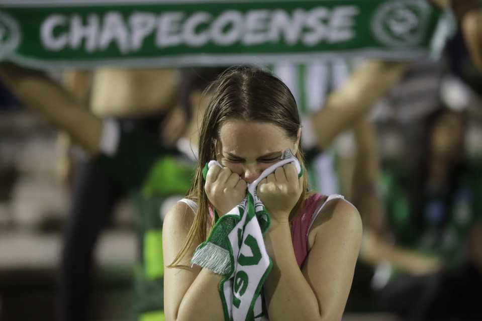 Chapecoense fans are mourning the tragedy