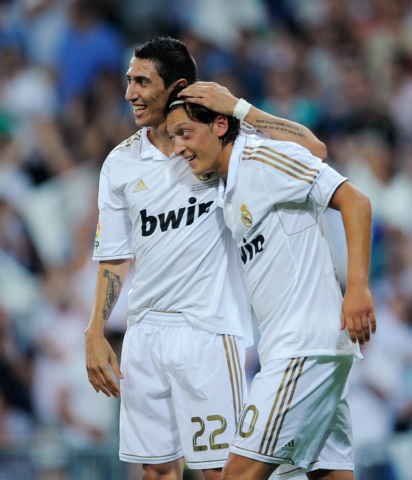  Mesut Ozil and Angel Di Maria are both rumoured to want a return to Real Madrid