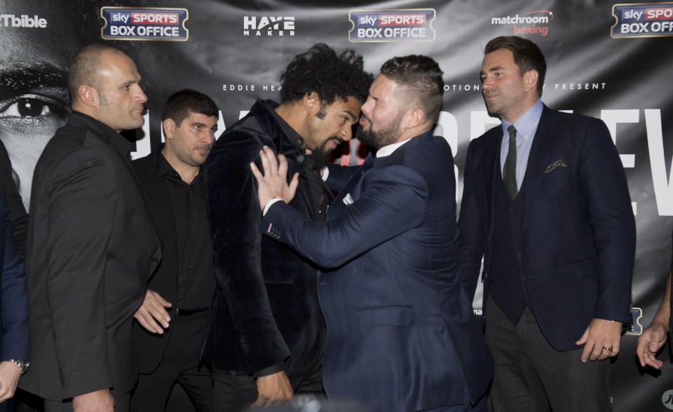 David Haye and Tony Bellew went to war