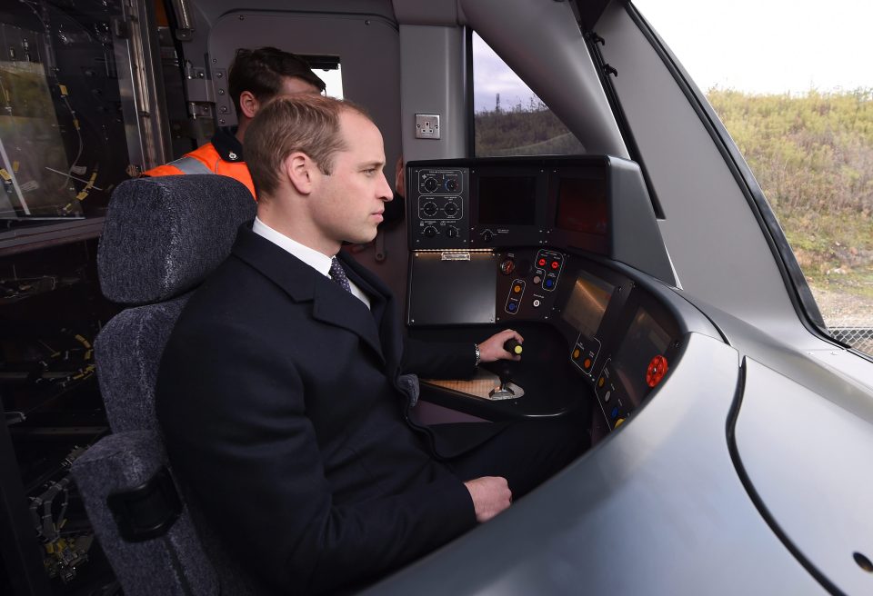  The Duke of Cambridge cranked the speed up to 30mph at one point ... his supervisor described his braking as 'sharp'