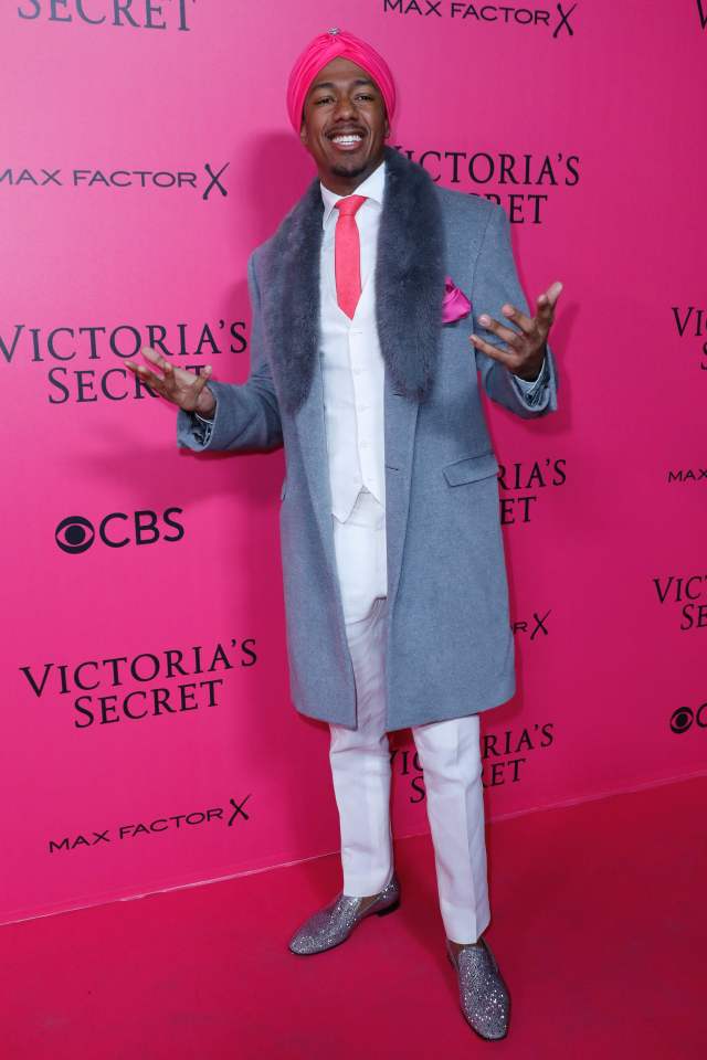  Nick Cannon put on a colourful display with his outfit