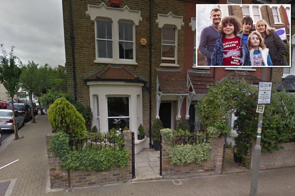 Outnumbered . . . Sue and Pete Brockman's house would now be worth £900,000