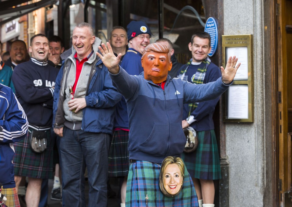 Scotland fans enjoyed their day out, until the match started