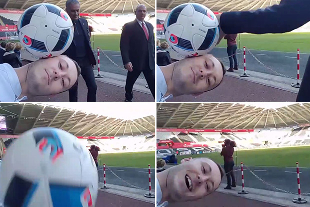 Jose Mourinho spoils freestyler's fun