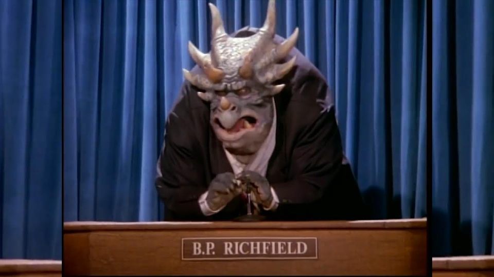  Here is a remarkably similar-looking - and sounding - BP Richfield from the 90s show Dinosaurs