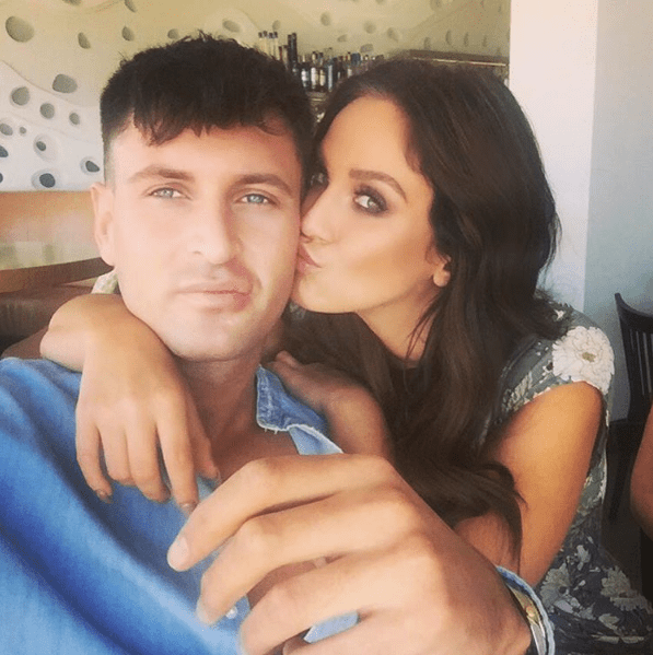 Vicky shared this loved up picture with John - confirming he'd come to visit her