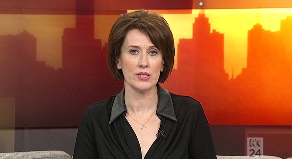  Aussie TV presenter Virginia Trioli got busted live on air saying Donald Trump supporters should be forced to take an 'IQ test' and referred to his wife's 't**s'