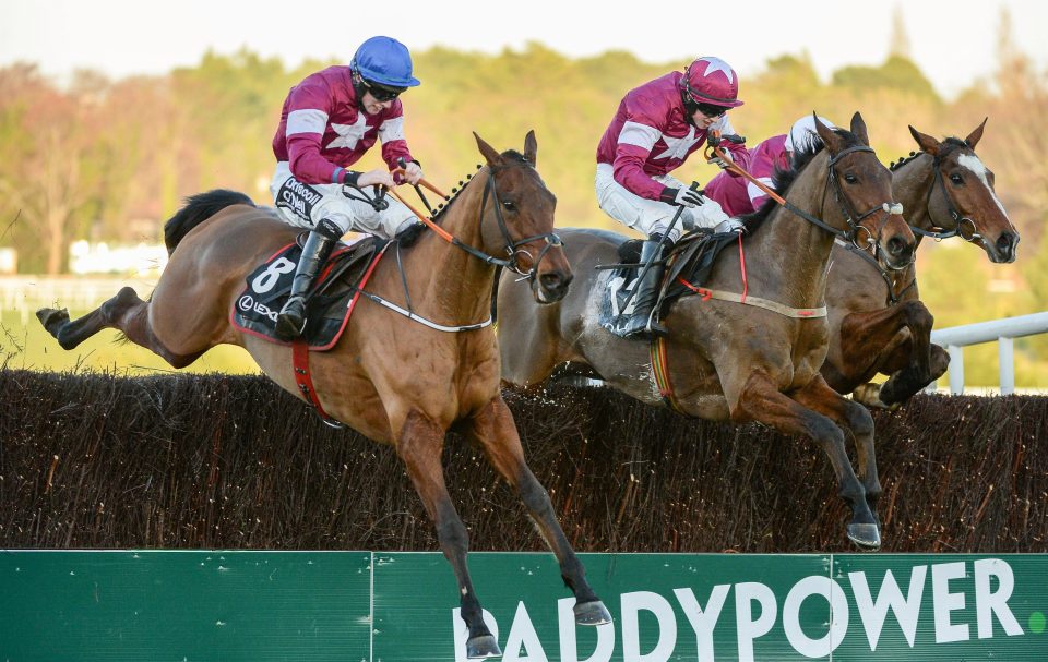  Outlander (left) flopped at Cheltenham