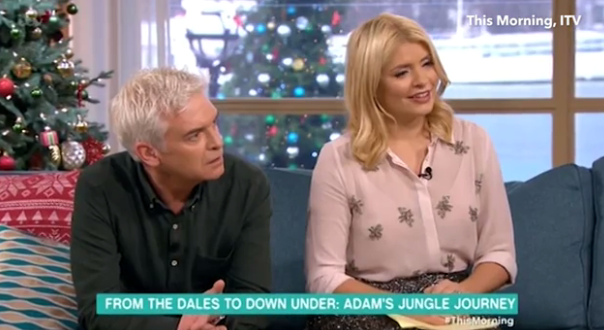  Holly and Phillip couldn't believe he got so upset as he held it together on screen