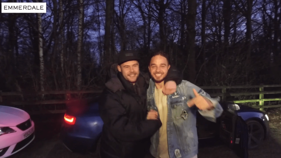  Adam's co-star Danny Miller was delighted to see Adam after his stint in the jungle