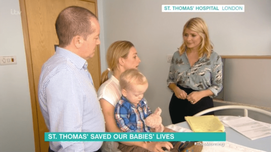  She also spoke with families who wanted to thank the doctors and midwives at St Thomas' hospital