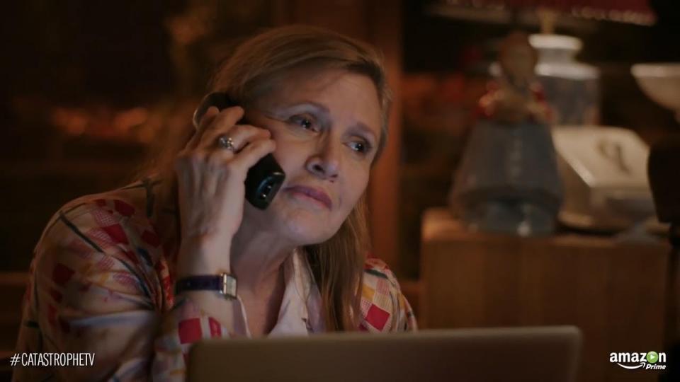 One of Carrie's most recent roles included a cameo in Amazon comedy Catastrophe 