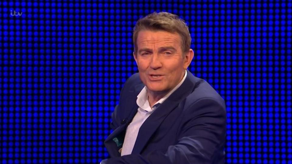  Even host Bradley Walsh seemed to have a thing for the handsome hunk