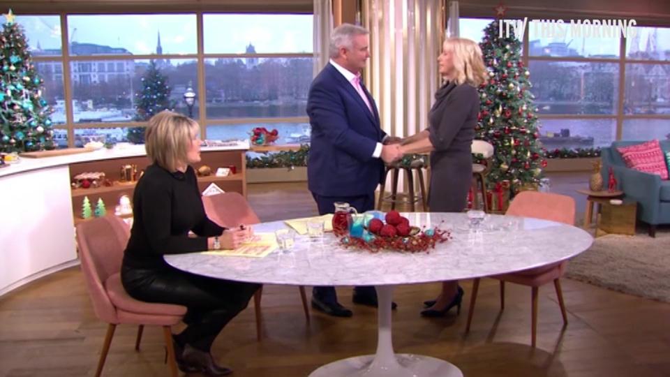  Eamonn Holmes said that he hoped she had a better Christmas this year