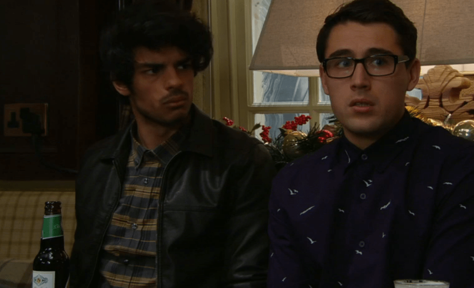  Kasim was left confused as Pete spilled the beans about Finn's 'stalking'