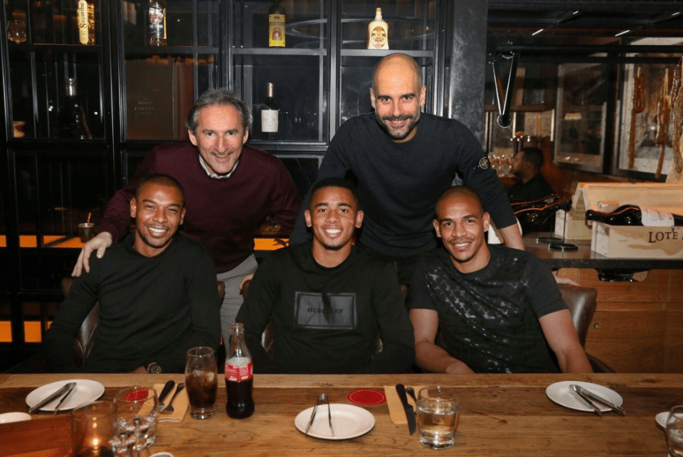 Is this bottle of Coke at his meal with boss Guardiola the last Gabriel Jesus will ever drink?