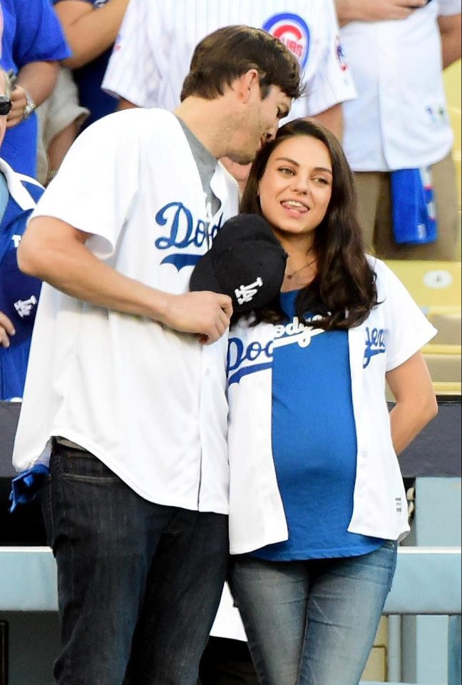 Actors Mila Kunis and Ashton Kutcher 