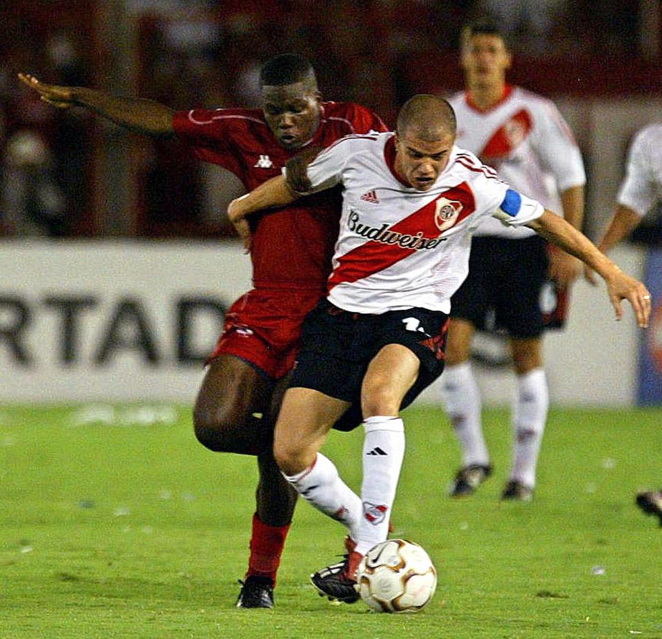 Andres D'Alessandro in action during first River Plate spell back in 2003