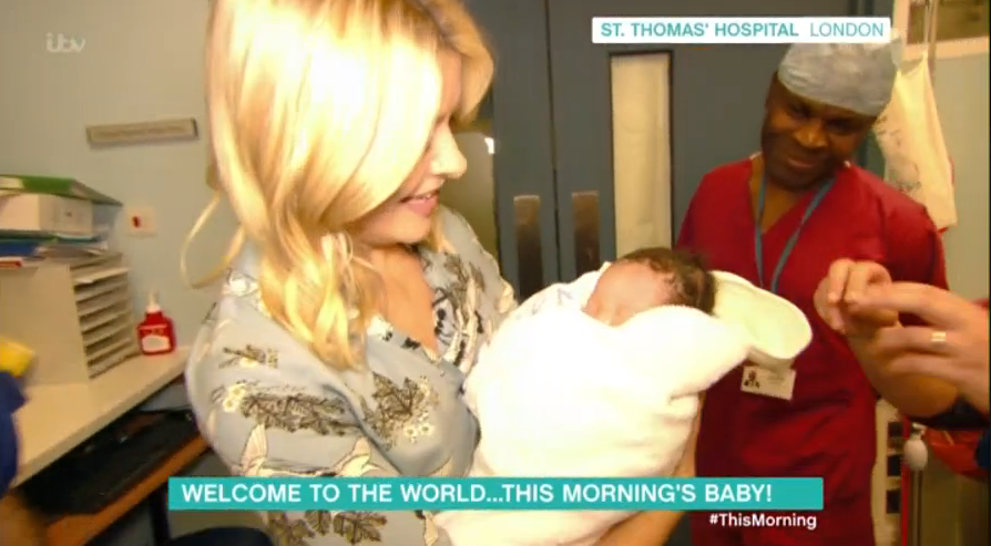  Holly Willoughby was choked up after meeting newborn baby May