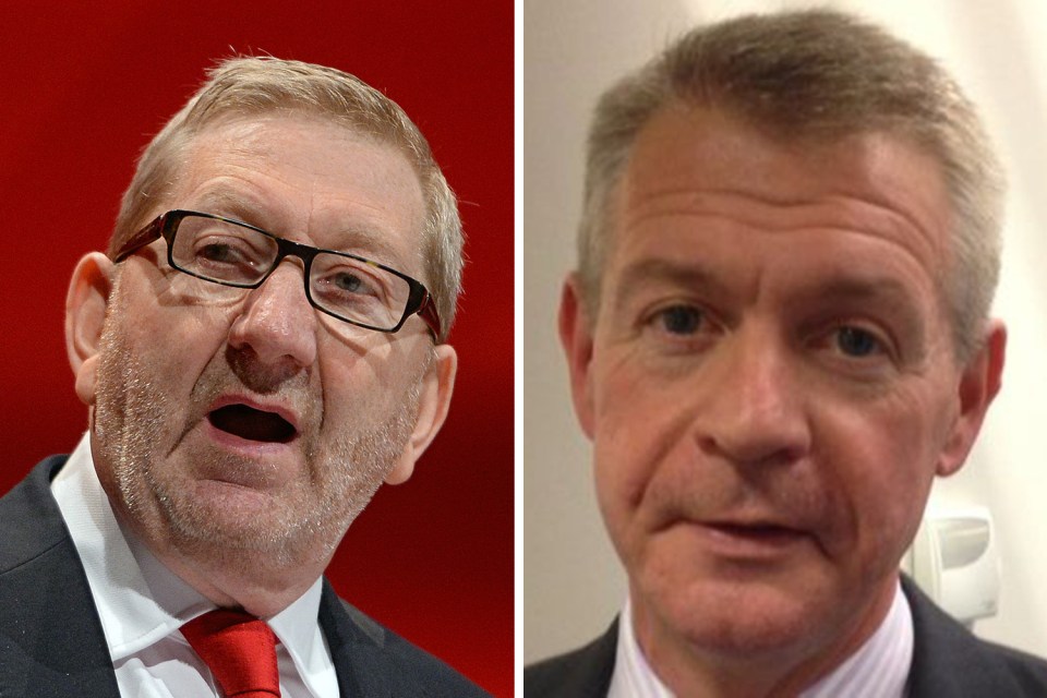  Len McCluskey and Gerard Coyne are fighting to be the next boss of the union