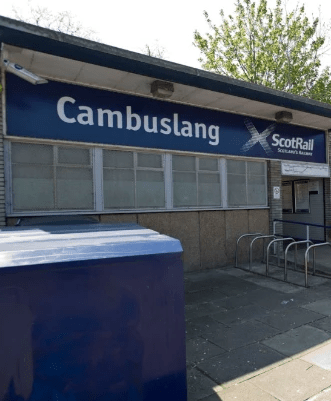  The men hopped off the train in Cambuslang on the outskirts of Glasgow